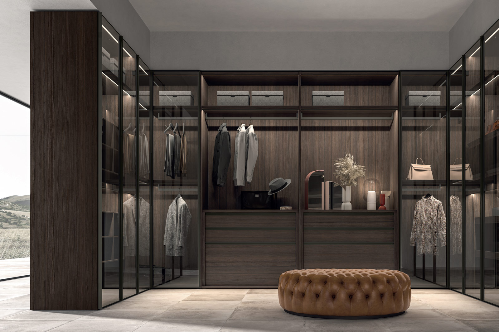 Designer walk-in closets New York