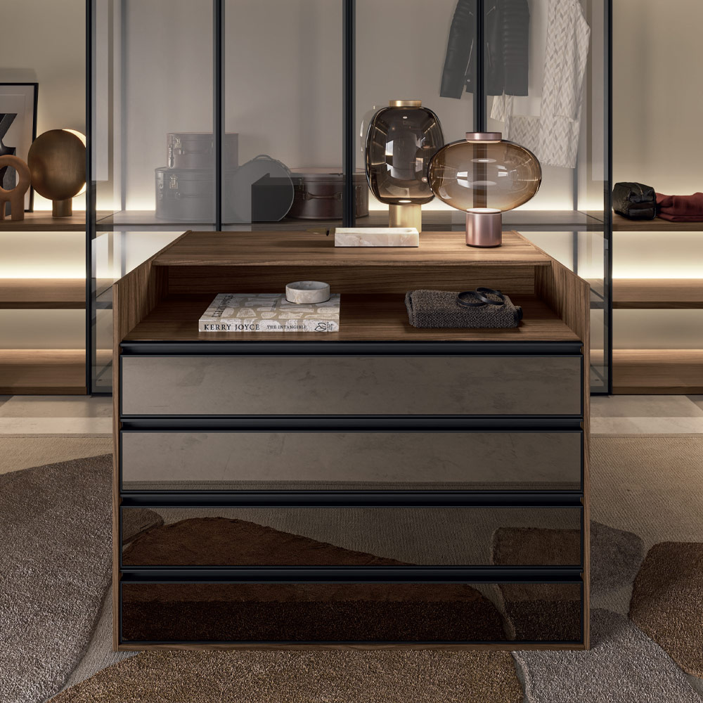 Modern dresser for walk-in closet