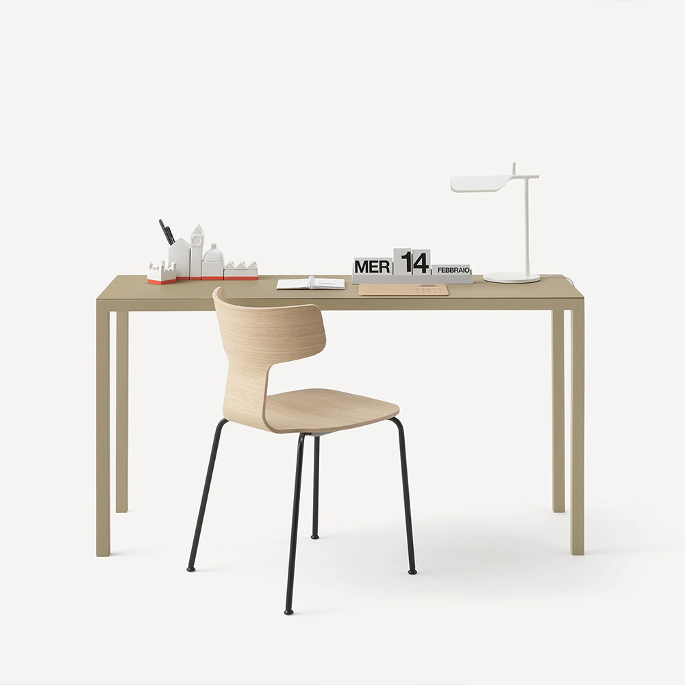 Simple, sleek, modern metal table