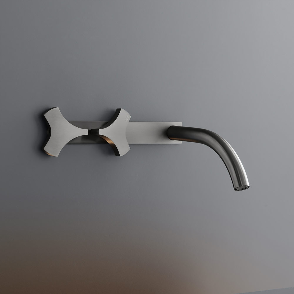 Wall mounted dual handle mixer Ziqq 02 by Ceadesign